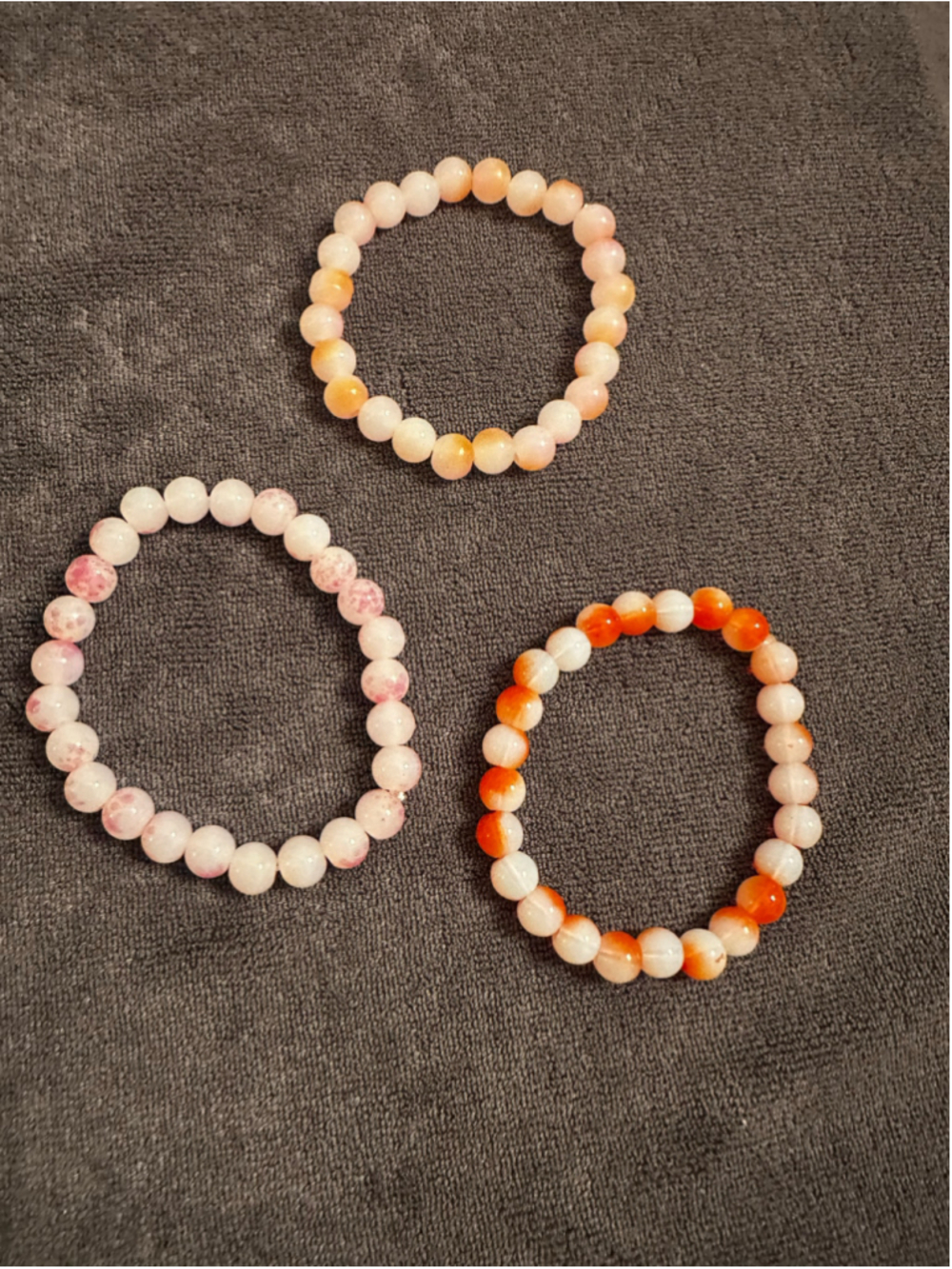 Unbranded Beaded Bracelet Trio Multi-color Set 20